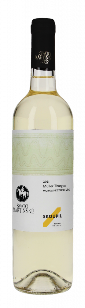 Skoupil SVATOMARTINSKÉ Müller Thurgau Moravské zemské víno 2021 0